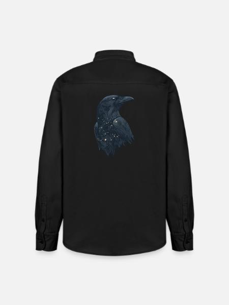 Raven - Relaxed Fit Unisex Organic Shirt by Stanley/Stella - washed black