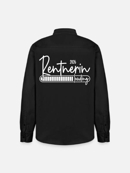 Rentnerin 2026 Loading - Relaxed Fit Unisex Organic Hemd von Stanley/Stella - washed Black