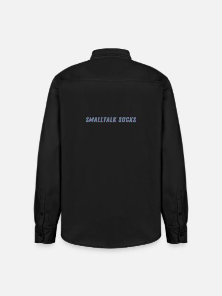 SMALLTALK SUCKS - Spread it! - Relaxed Fit Unisex Organic Hemd von Stanley/Stella - washed Black