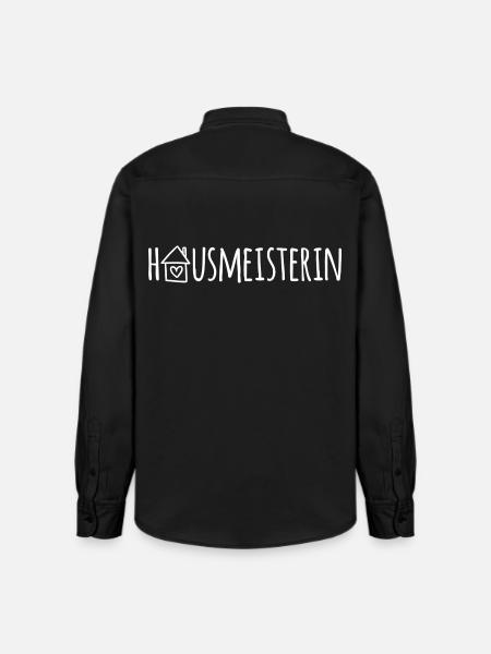 Hausmeisterin - Relaxed Fit Unisex Organic Hemd von Stanley/Stella - washed Black