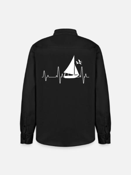 Segeln - Relaxed Fit Unisex Organic Hemd von Stanley/Stella - washed Black