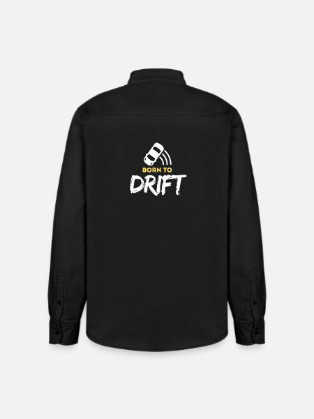 Né pour le drift - Chemise unisexe coupe décontractée bio Stanley/Stella - noir délavé