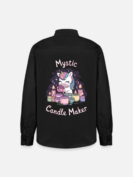 Mystic Candle Maker. - Relaxed Fit Unisex Organic Shirt by Stanley/Stella - washed black