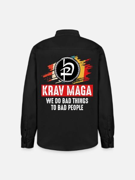 Krav Maga - Relaxed Fit Unisex Organic Shirt by Stanley/Stella - washed black