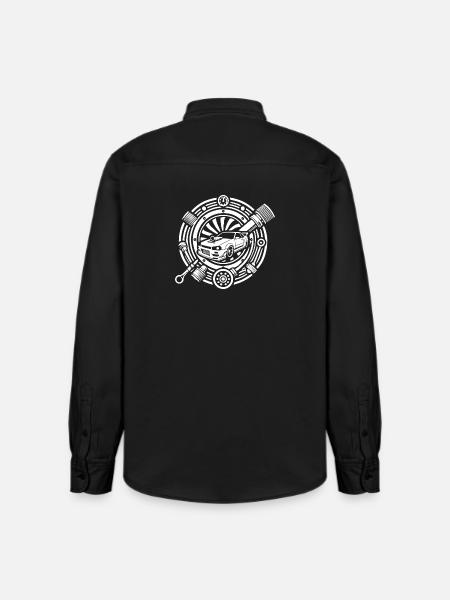 Auto Tuning Logo - Relaxed Fit Unisex Organic Hemd von Stanley/Stella - washed Black