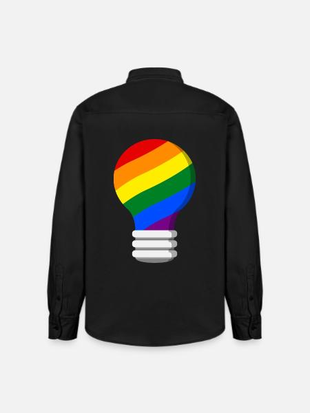 Gay Pride - Relaxed Fit Unisex Organic Shirt by Stanley/Stella - washed black
