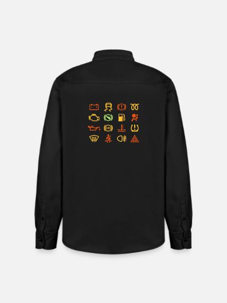 Car indicator lights - Relaxed Fit Unisex Organic Shirt by Stanley/Stella - washed black