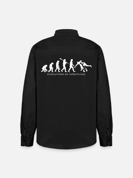 Wrestling - Relaxed Fit Unisex Organic Shirt by Stanley/Stella - washed black