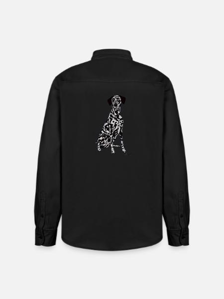 Beautiful Dalmatian dog - Relaxed Fit Unisex Organic Shirt by Stanley/Stella - washed black