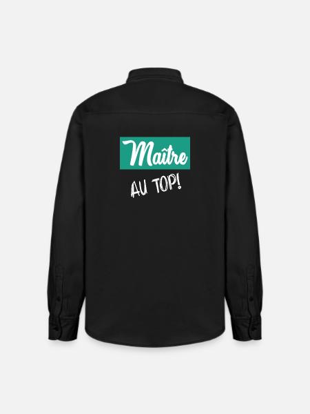 MASTER. MASTER - Relaxed Fit Unisex Organic Shirt by Stanley/Stella - washed black