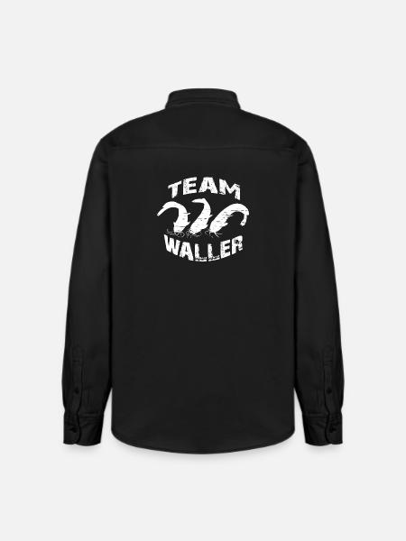 Welsangler - Sportfischer - Relaxed Fit Unisex Organic Hemd von Stanley/Stella - washed Black