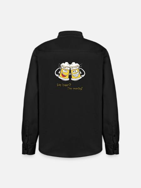 Beer mugs - Relaxed Fit Unisex Organic Shirt by Stanley/Stella - washed black