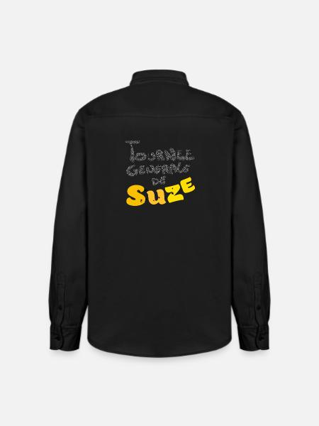 Suzee funny - Chemise unisexe coupe décontractée bio Stanley/Stella - noir délavé