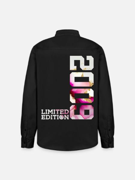 LIMITED EDITION 2009 17TH BIRTHDAY - Relaxed Fit Unisex Organic Shirt by Stanley/Stella - washed black