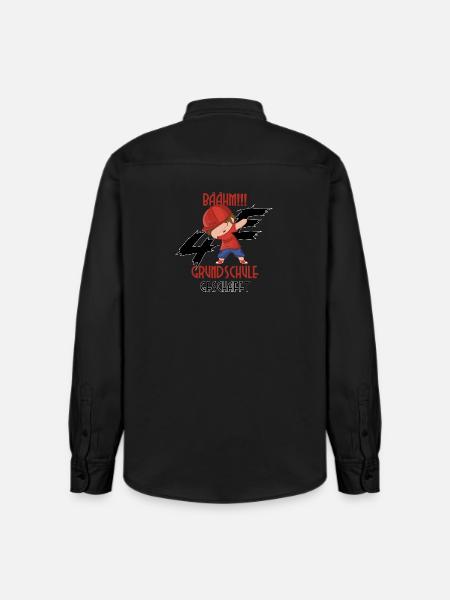 Dab Boy Grundschule - Relaxed Fit Unisex Organic Hemd von Stanley/Stella - washed Black