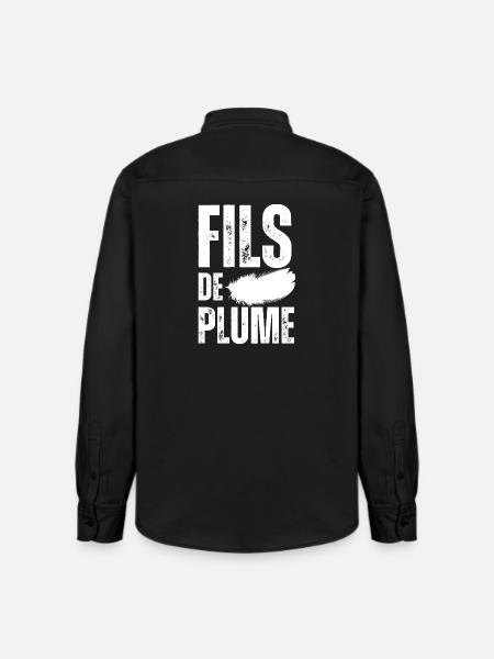 Fils de Plume - Chemise unisexe coupe décontractée bio Stanley/Stella - noir délavé