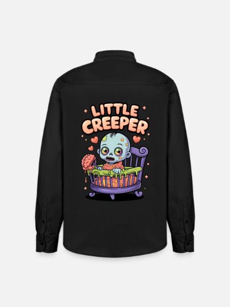 Little Creeper - Relaxed Fit Unisex Organic Shirt by Stanley/Stella - washed black