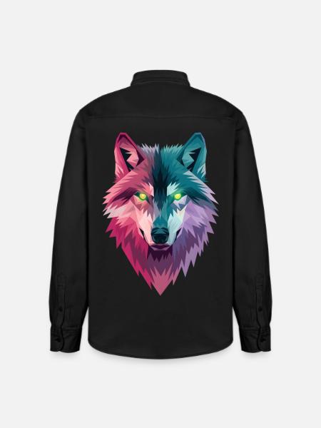 Loup - Chemise unisexe coupe décontractée bio Stanley/Stella - noir délavé