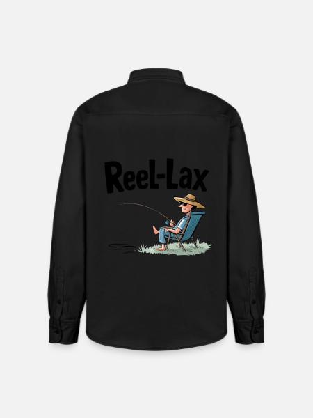 Reel laxiste - Chemise unisexe coupe décontractée bio Stanley/Stella - noir délavé
