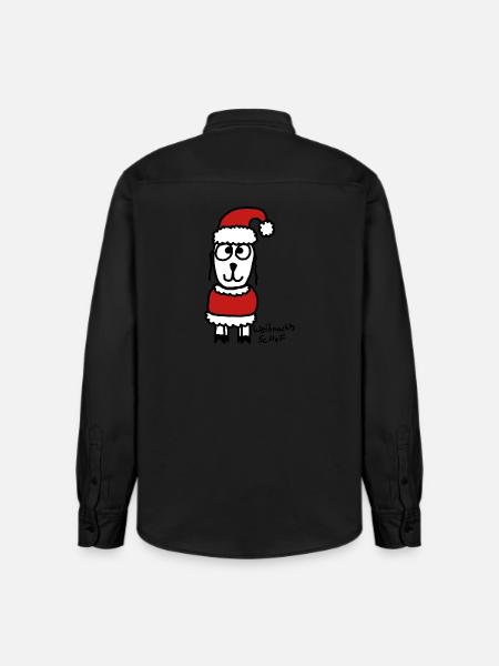 Weihnachts ScHoF - Relaxed Fit Unisex Organic Hemd von Stanley/Stella - washed Black