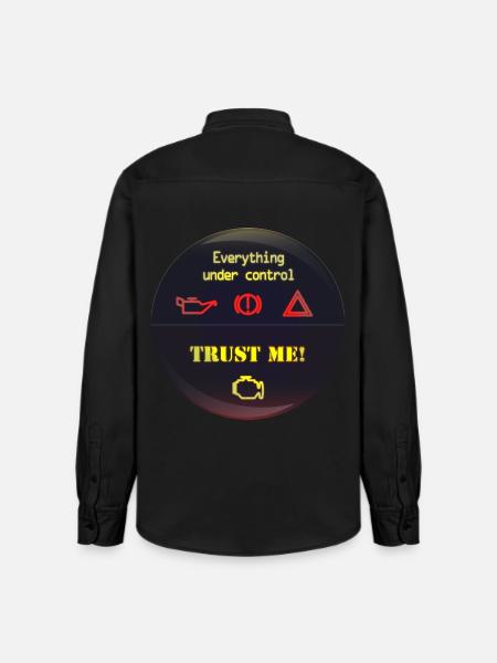 Under Control Trust Me - Relaxed Fit Unisex Organic Hemd von Stanley/Stella - washed Black