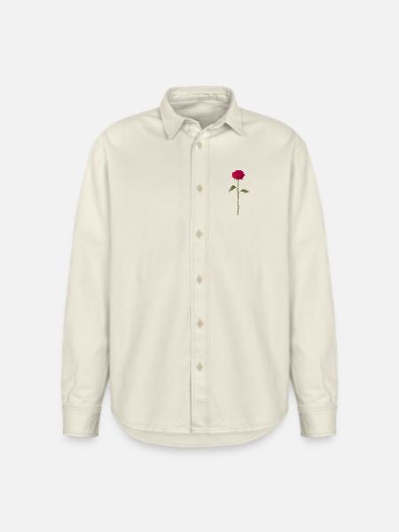 Rose - Relaxed Fit Unisex Organic Shirt by Stanley/Stella - soft Ecru