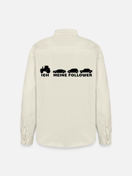 Ich meine Follower - Relaxed Fit Unisex Organic Hemd von Stanley/Stella - Natur
