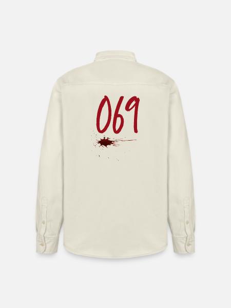 Postal Code Frankfurt 069 - Relaxed Fit Unisex Organic Shirt by Stanley/Stella - soft Ecru