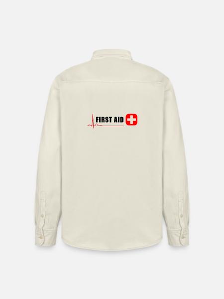 ERSTE HILFE - Relaxed Fit Unisex Organic Hemd von Stanley/Stella - Natur