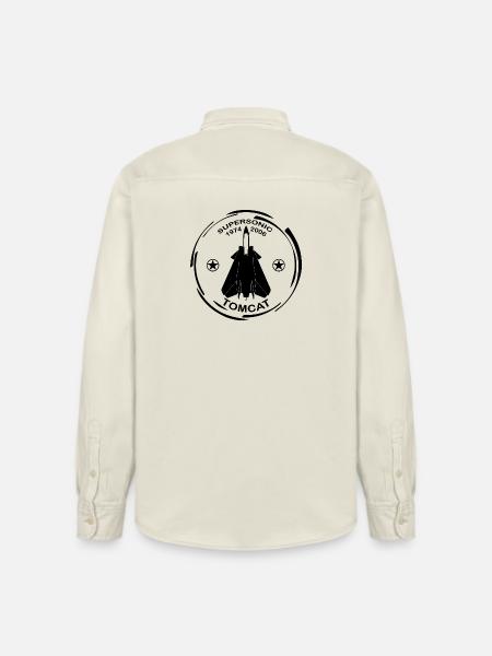 Plane F14 Tomcat - Relaxed Fit Unisex Organic Shirt by Stanley/Stella - soft Ecru