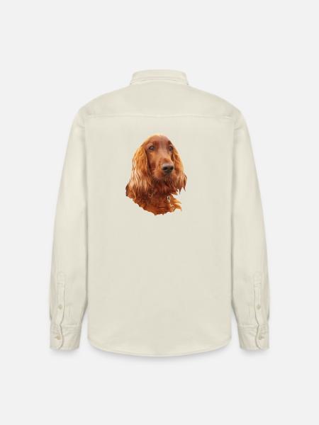 Irish Setter Red - Relaxed Fit Unisex Organic Hemd von Stanley/Stella - Natur