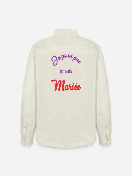 MARIEE. FUTURE MARIEE - Chemise unisexe coupe décontractée bio Stanley/Stella - écru doux