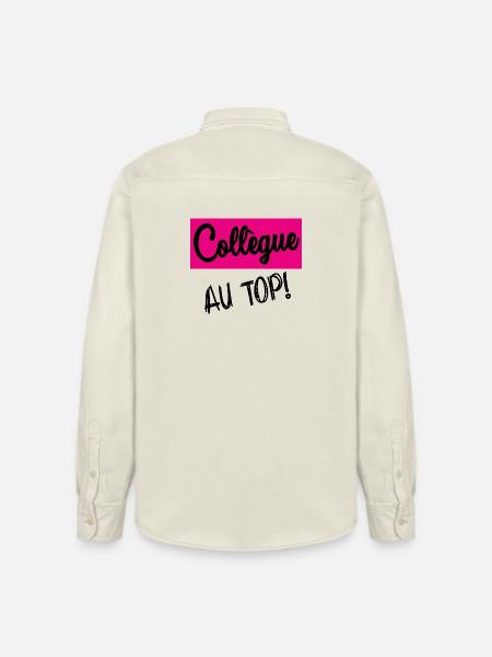 COLLEGUE - Chemise unisexe coupe décontractée bio Stanley/Stella - écru doux