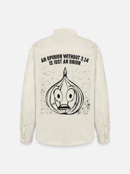 Math Pi onion - Relaxed Fit Unisex Organic Shirt by Stanley/Stella - soft Ecru