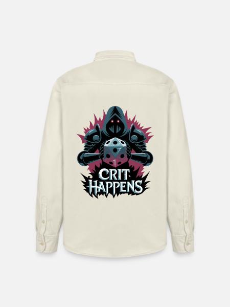 Crit Happens - Relaxed Fit Unisex Organic Shirt by Stanley/Stella - soft Ecru