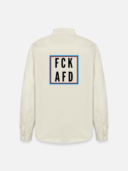 AFD Nein Danke! - Relaxed Fit Unisex Organic Hemd von Stanley/Stella - Natur