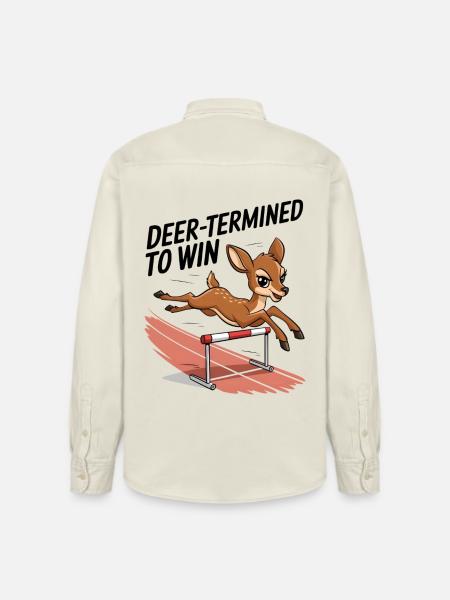 Deer-Termined pour gagner - Chemise unisexe coupe décontractée bio Stanley/Stella - écru doux