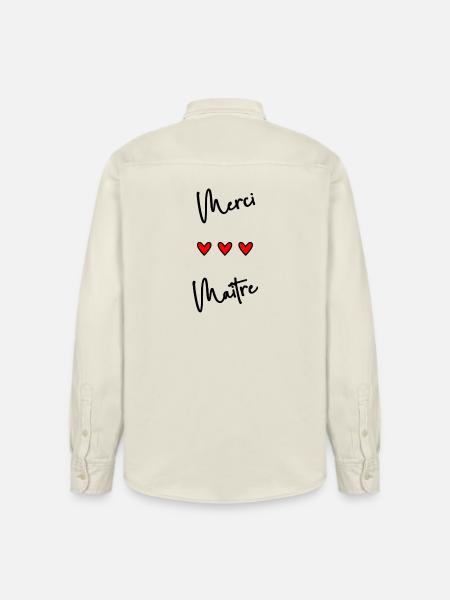 MASTER. MASTER - Relaxed Fit Unisex Organic Shirt by Stanley/Stella - soft Ecru