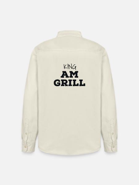 King at the grill - Relaxed Fit Unisex Organic Shirt by Stanley/Stella - soft Ecru