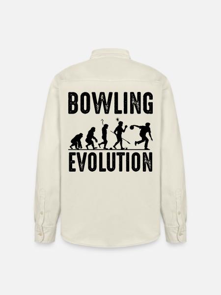 Bowling - Chemise unisexe coupe décontractée bio Stanley/Stella - écru doux