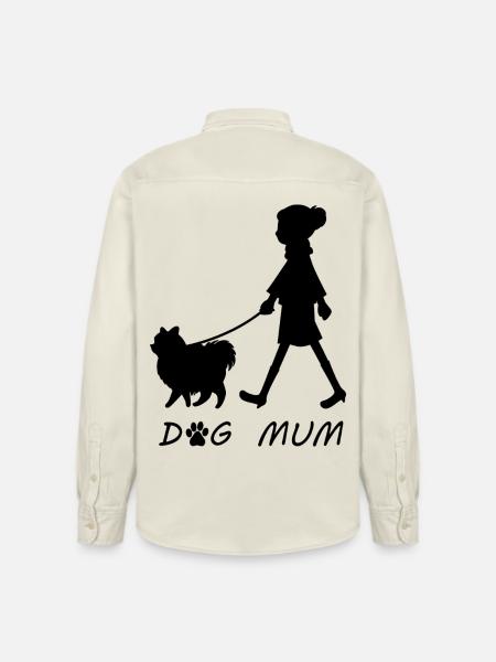 Dog Mum - Relaxed Fit Unisex Organic Shirt by Stanley/Stella - soft Ecru