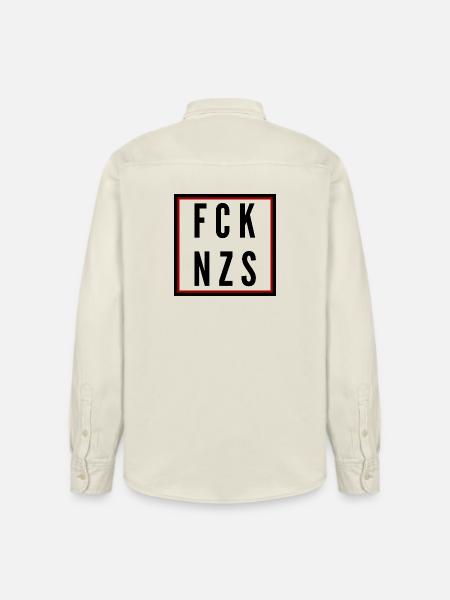 Fuck Naz*s - Relaxed Fit Unisex Organic Shirt by Stanley/Stella - soft Ecru