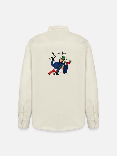 Broker Fee - Relaxed Fit Unisex Organic Hemd von Stanley/Stella - Natur