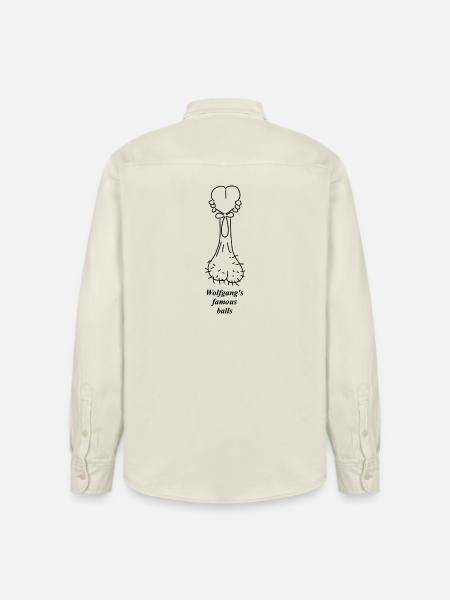 Wolfgangs famous balls - Relaxed Fit Unisex Organic Hemd von Stanley/Stella - Natur