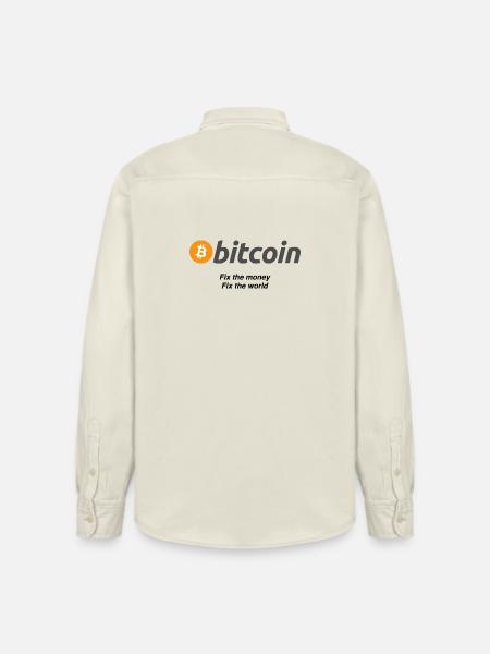 Fixthemoney - Relaxed Fit Unisex Organic Hemd von Stanley/Stella - Natur