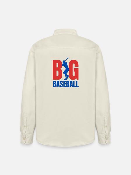 Baseball BIG - Relaxed Fit Unisex Organic Shirt by Stanley/Stella - soft Ecru