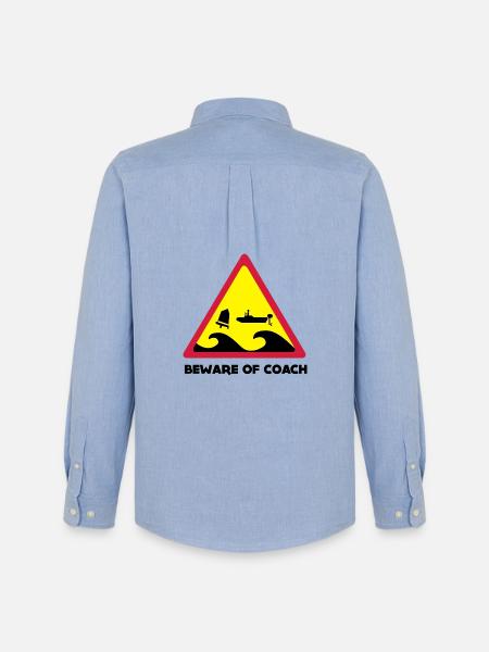 Beware Of Coach - Opti Edition - Männer Oxford Hemd von Stanley/Stella - Carolina Blue