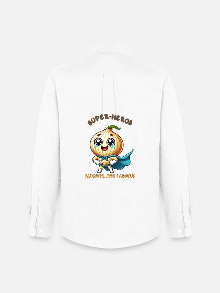 Superhero - Savior of Tears - Men's Oxford Shirt by Stanley/Stella - white