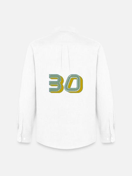 30 - Men's Oxford Shirt by Stanley/Stella - white