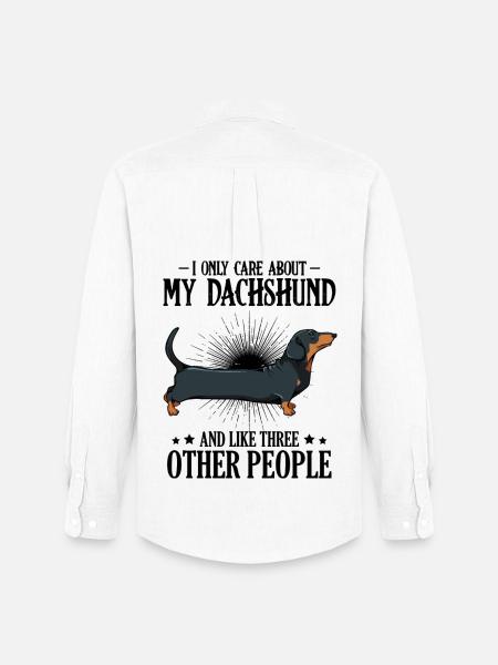 dachshund - Men's Oxford Shirt by Stanley/Stella - white